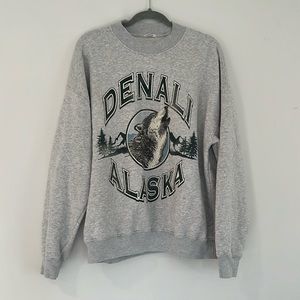 Abercrombie & Fitch Denali Alaska Oversized Crewneck